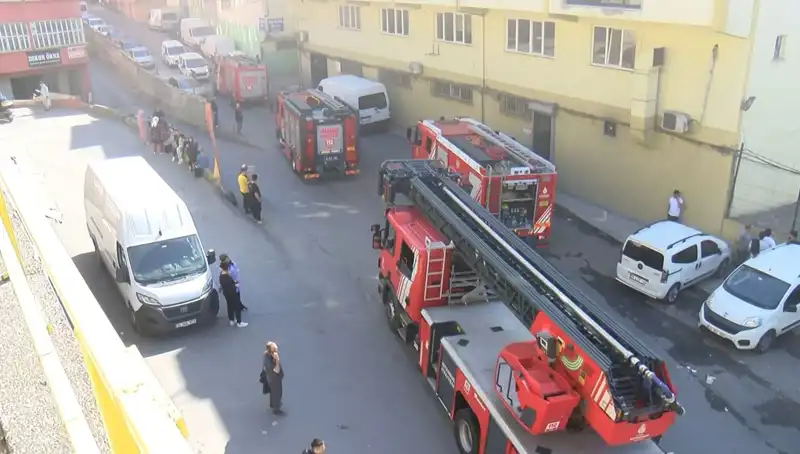 İstanbul Tekstil Atölyesinde Çıkan Yangın, Paniğe Neden Oldu!