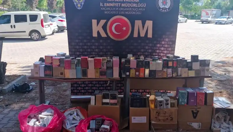 Kayseri'de Kaçak Parfüm Operasyonu: İki Şahıs Gözaltında