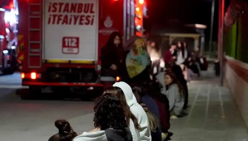 2.500 Kişilik Kız Öğrenci Yurdunda Yangın: Panik ve Tahliye Anları