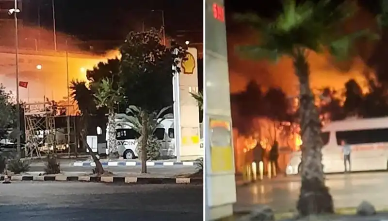 İzmir Otogarı'nda Çıkan Yangın, Vatandaşları Hayrete Düşürdü